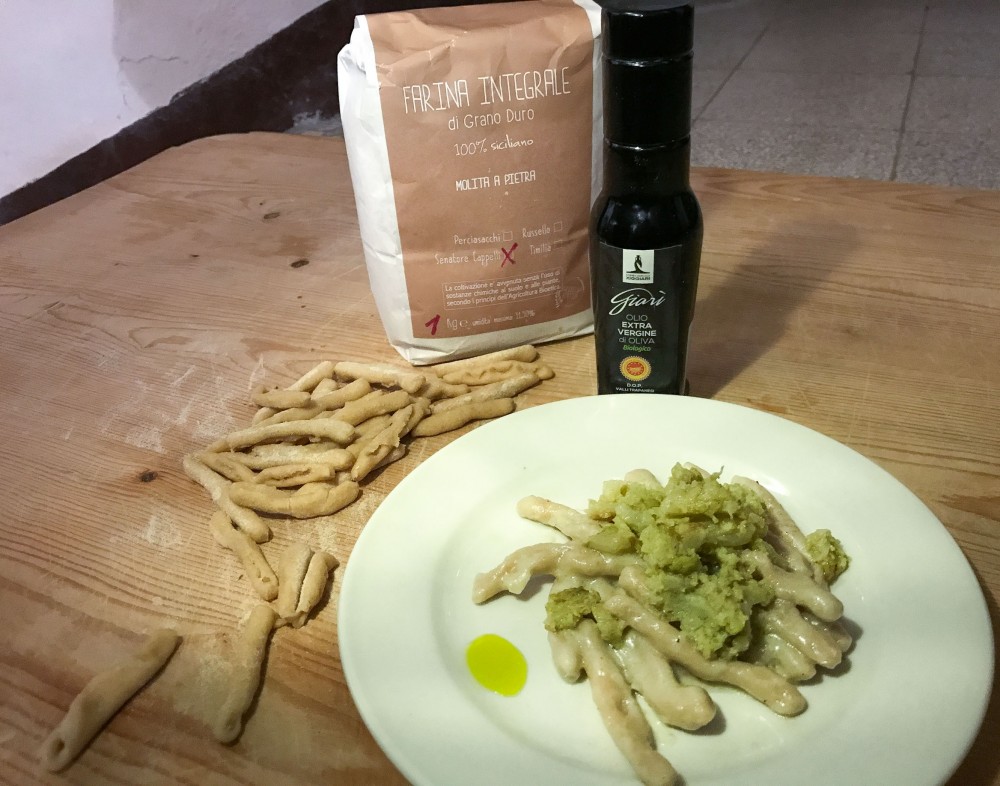 Gnocculi grana e broccoli